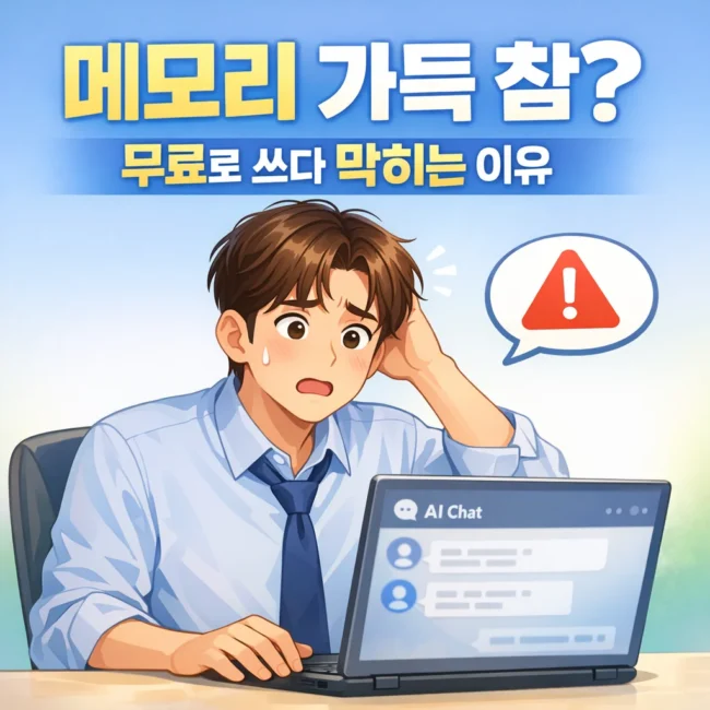 chatgpt 무료, GPT 한달 무료 체험, 메모리 가득 참