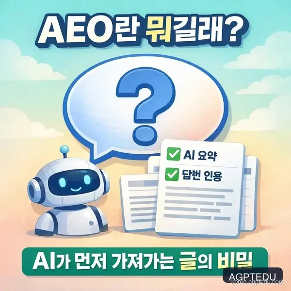 AI 검색 최적화 전략, AEO(Answer Engine Optimization)란?
