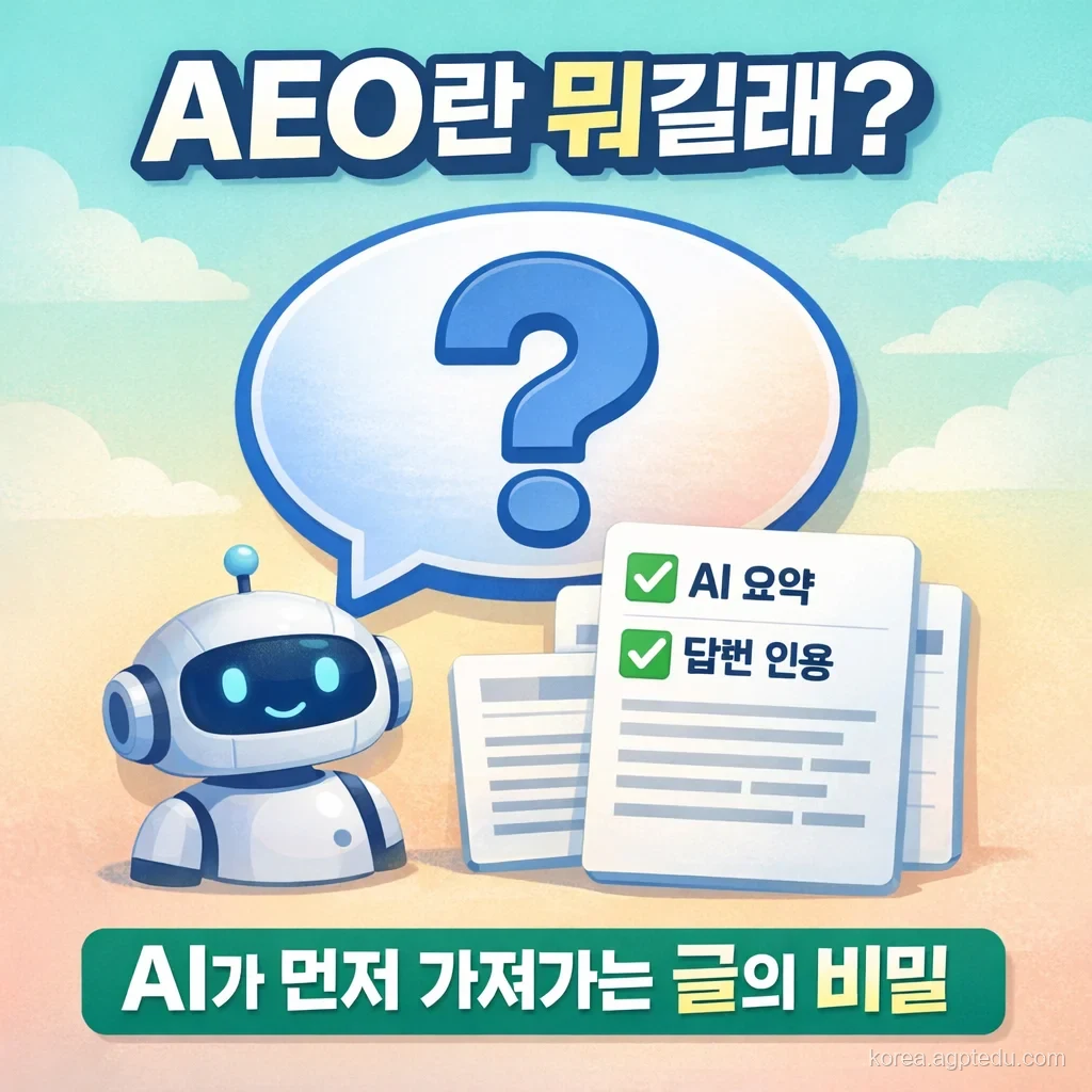 AI 검색 최적화 전략, AEO(Answer Engine Optimization)란?