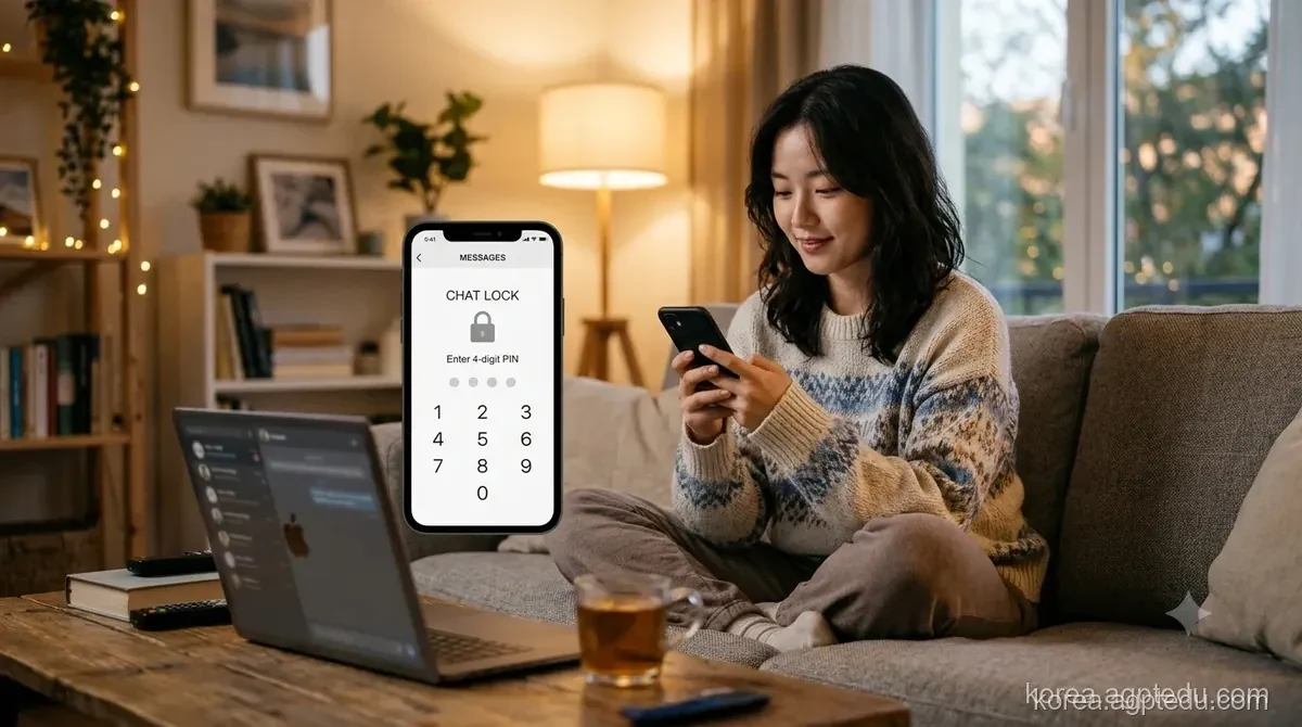 챗GPT 채팅 잠금 사용법｜4자리 PIN·Face ID로 대화 숨기기, PIN 재설정 주의점